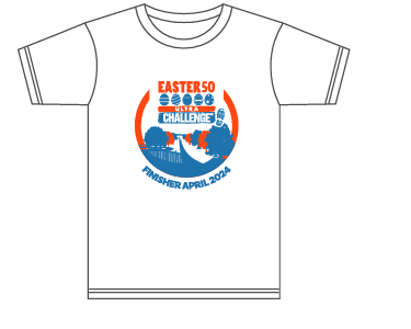 Easter 50 2024 Finishers T-Shirts